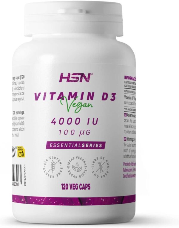 Vitamina D3 Vegana 4000 IU 