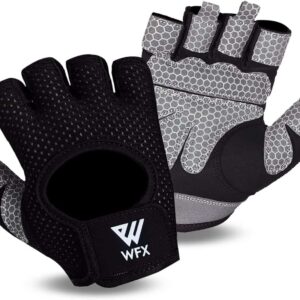 Guantes de Fitness, Guantes de Entrenamiento Transpirables para Hombre y Mujer, Guantes de Levantamiento de Pesas, Culturismo, Gimnasio NEGRO