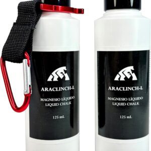 ARACLINCH-L – Magnesio líquido – 125 +125mL – Magnesio Escalada, Crossfit, Gimnasio, Calistenia, Pádel, Pole Dance – Agarre y Cuidado para Manos, con Aloe