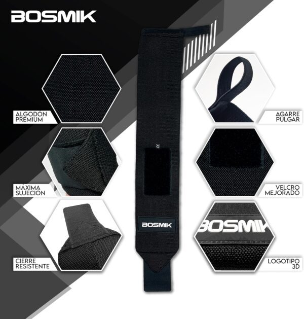 Straps Gym Muñequeras Gym - Imagen 3