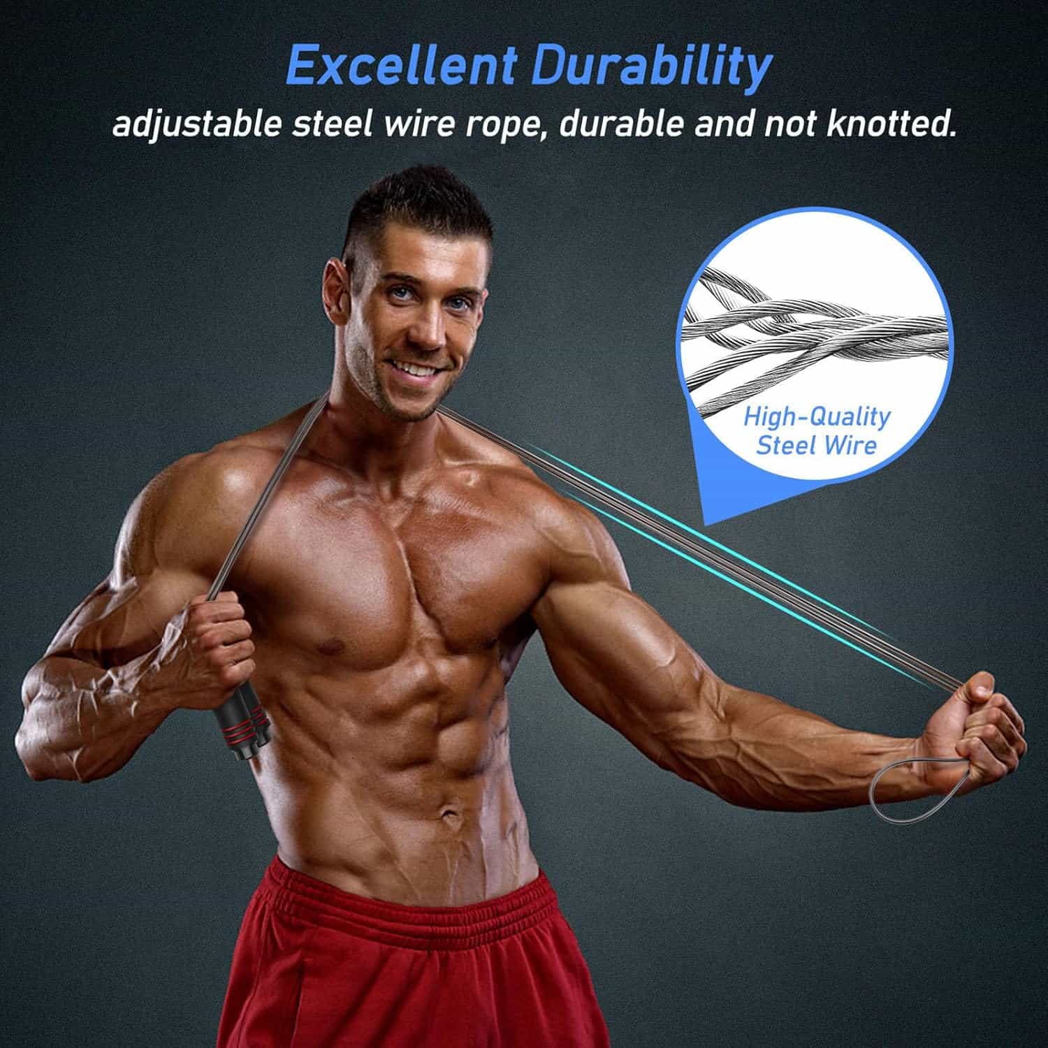 Cuerda salto Gym boxeo, Fitness - Imagen 3