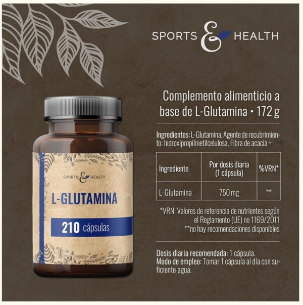 Cápsulas de L Glutamina - Imagen 3