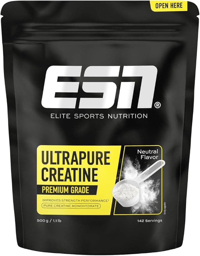 ESN Creatina Monohidrato Ultrapura, 500 g, 142 porciones