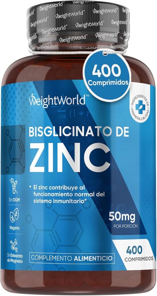 Bisglicinato de Zinc - 400 Comprimidos