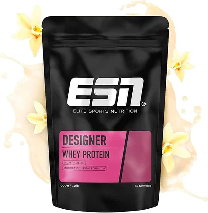 ESN Proteína Whey, Vainilla, 1 kg, Proteína de Suero de Leche en Polvo