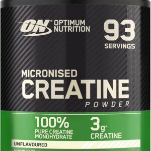 Optimum Nutrition Creatina en Polvo, Sin Sabor, 317g
