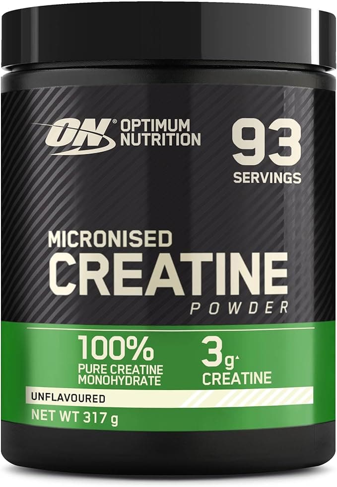 Optimum Nutrition Creatina en Polvo, Sin Sabor, 317g