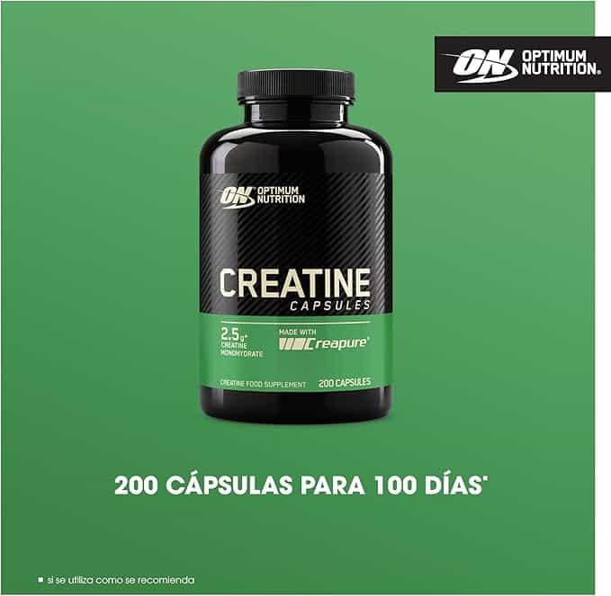 Optimum Nutrition Creatina 2500, 200 Cápsulas - Imagen 2