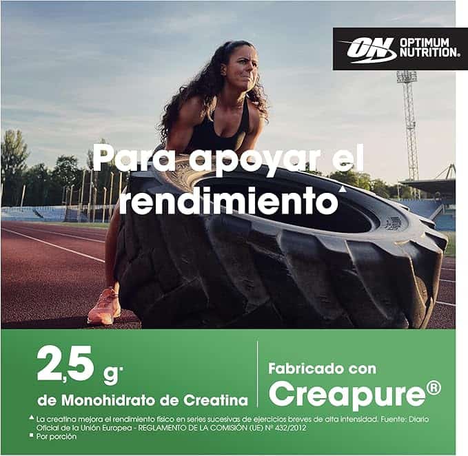 Optimum Nutrition Creatina 2500, 200 Cápsulas - Imagen 4