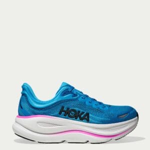 HOKA Bondi 9 – Azul Cielo & Fucsia (Edición Exclusiva One More Up)