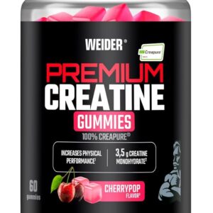 Gominolas funcionales sabor cereza con fórmula Creapure® – 60 unidades