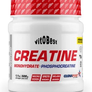 Creatina Clonapure® 500 g – Vitobest – Monohidrato + Fosfocreatina + ATP