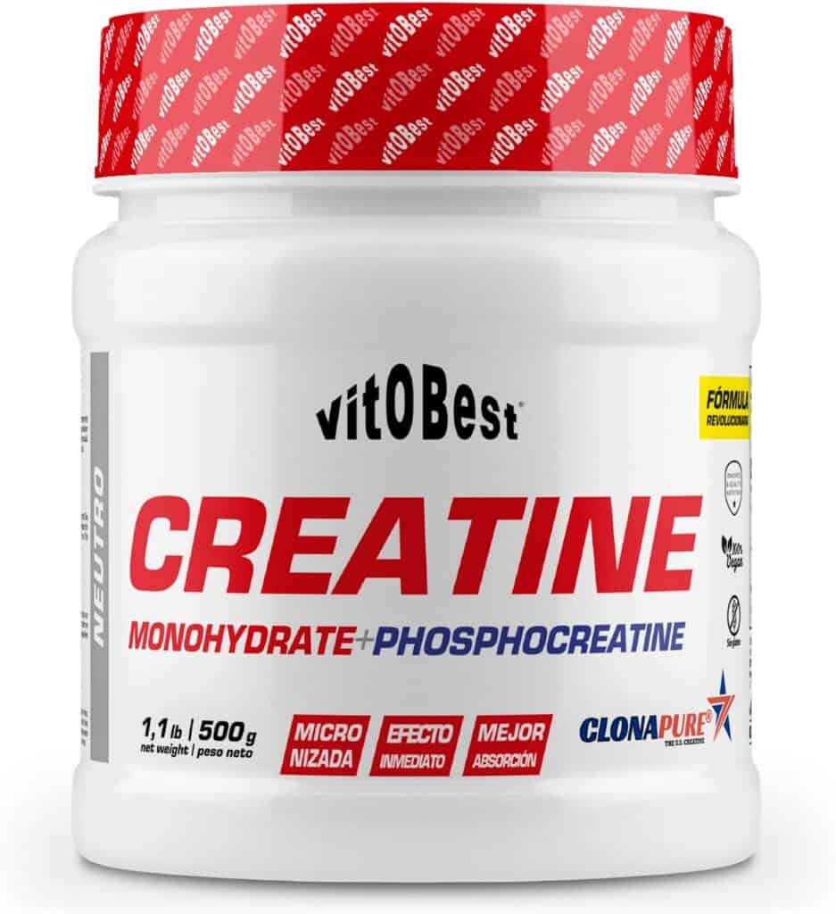 Creatina Clonapure® 500 g – Vitobest – Monohidrato + Fosfocreatina + ATP
