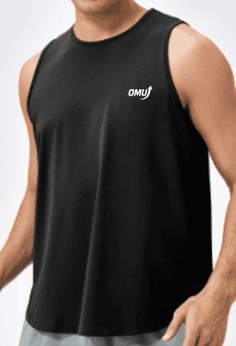 Tank Top Hombre – Camiseta deportiva sin mangas negra
