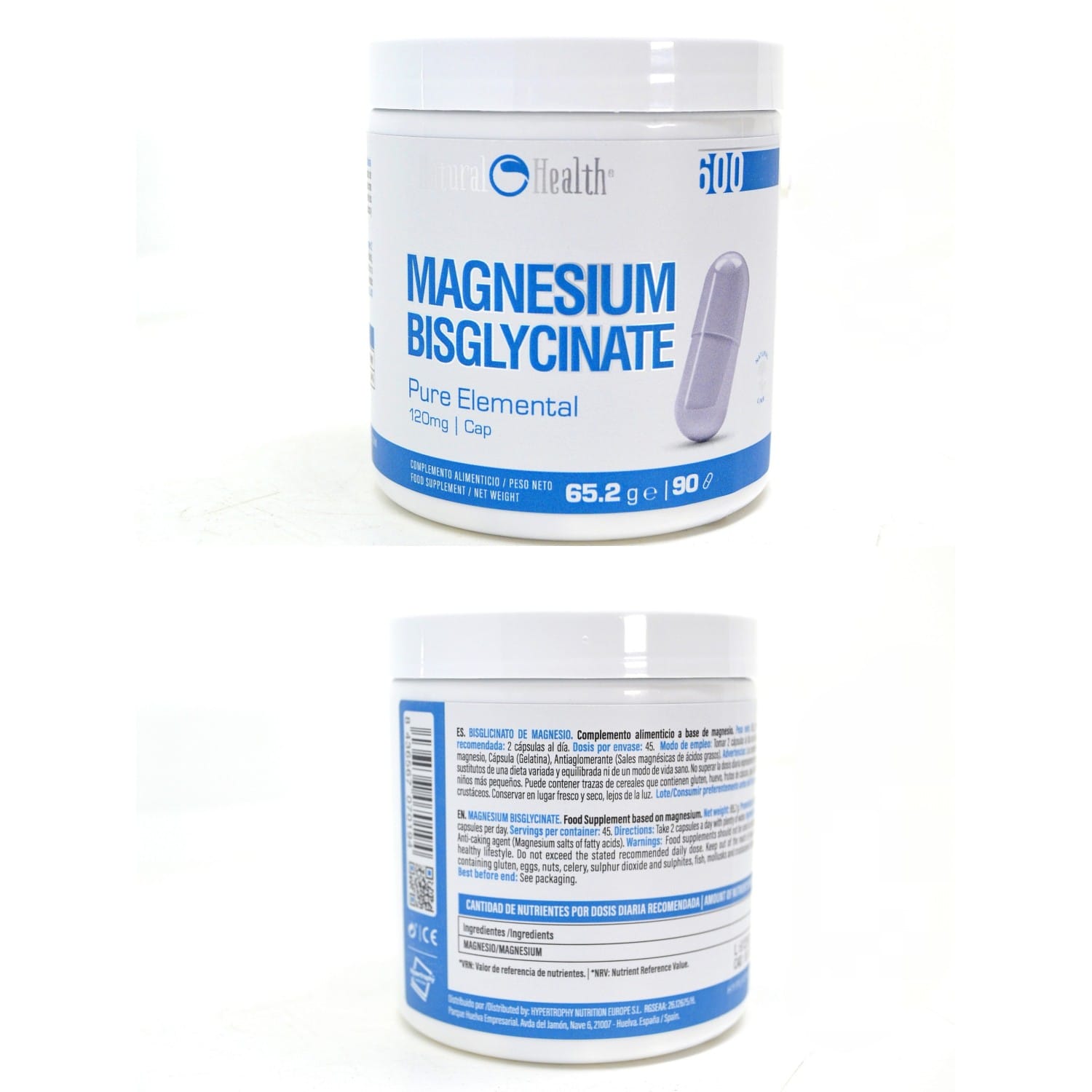 Magnesio Bisglicinato 90 Cápsulas - Natural Health - Imagen 2